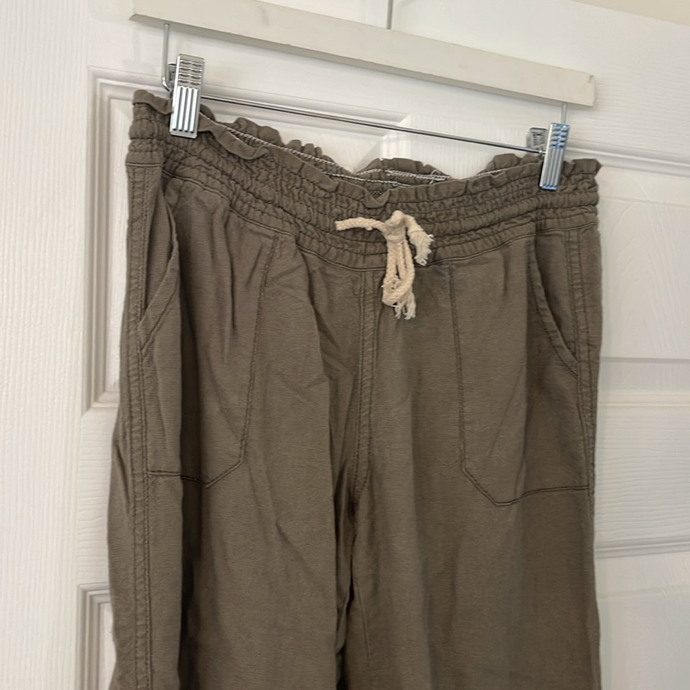 Linen Drawstring Pants - Picture 3 of 4